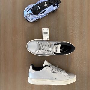 Adidas Men's Metallic Silver Sneakers